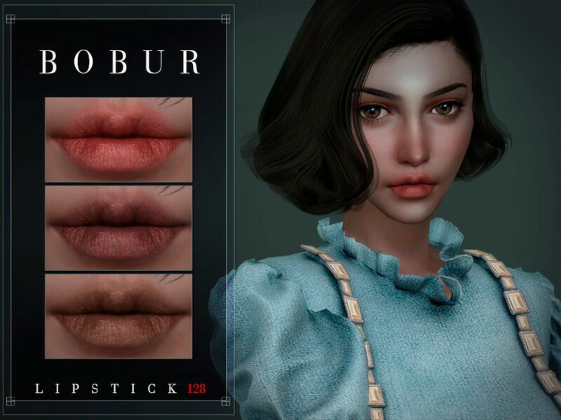 Lipstick 128 By Bobur3 2 sims 4 cc lipstick 128 by bobur3 2