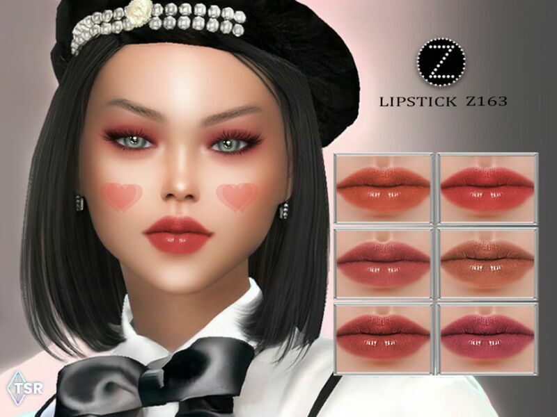Lipstick Z163 By Zenx 1 Lipstick Z163 By Zenx Sims 4 CC