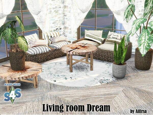 Living Room Dream By Aifirsa 1 Living Room Dream By Aifirsa Sims 4 CC