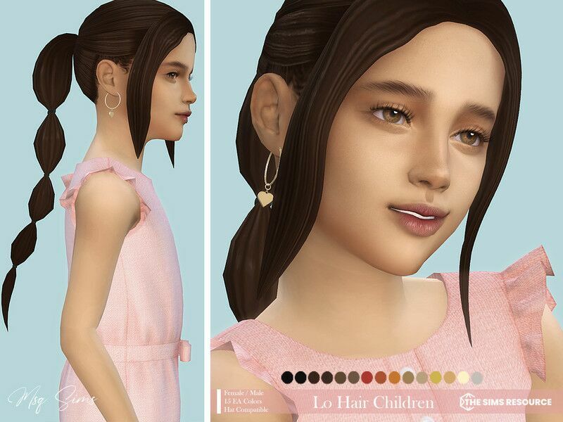 LO Hair Children By Msqsims 1 LO Hair Children By Msqsims Sims 4 CC
