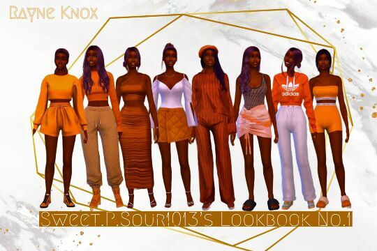Lookbook NO.1 1 Lookbook NO.1 Sims 4 CC