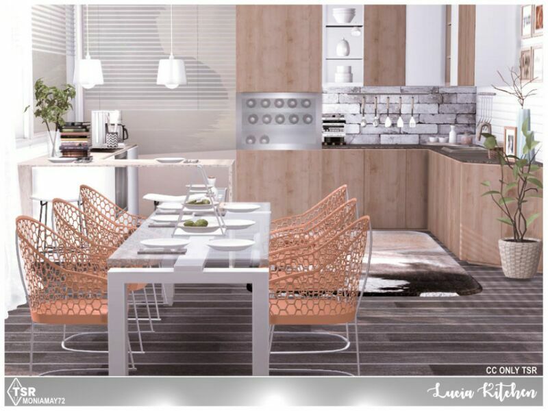 Lucia Kitchen By Moniamay72 1 Lucia Kitchen By Moniamay72 Sims 4 CC