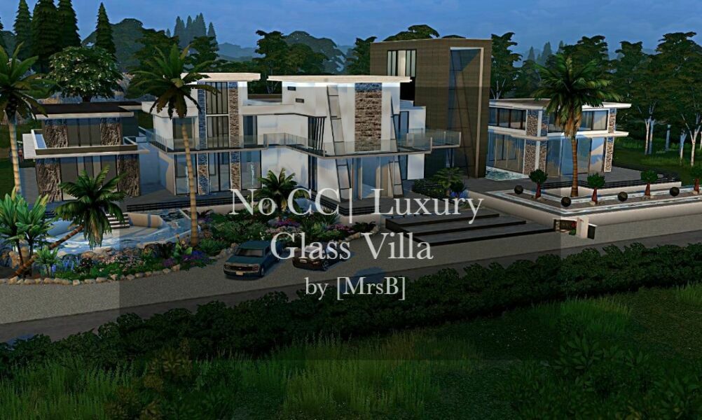 Luxury Glass Villa |CC Free By Mrsbarbiex3 1 Luxury Glass Villa |CC Free By Mrsbarbiex3 Sims 4 CC