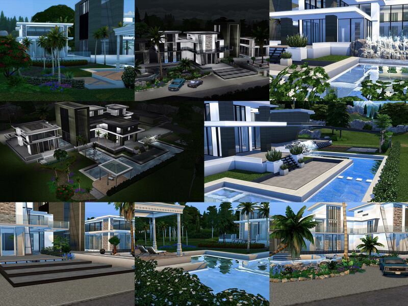 Luxury Glass Villa |CC Free By Mrsbarbiex3 2 sims 4 cc luxury glass villa cc free by mrsbarbiex3 2