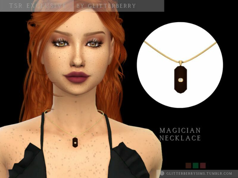 Magician Necklace By Glitterberryfly 1 Magician Necklace By Glitterberryfly Sims 4 CC