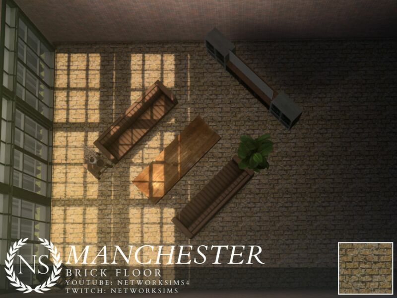 Manchester Brick Floor By Networksims 1 Manchester Brick Floor By Networksims Sims 4 CC
