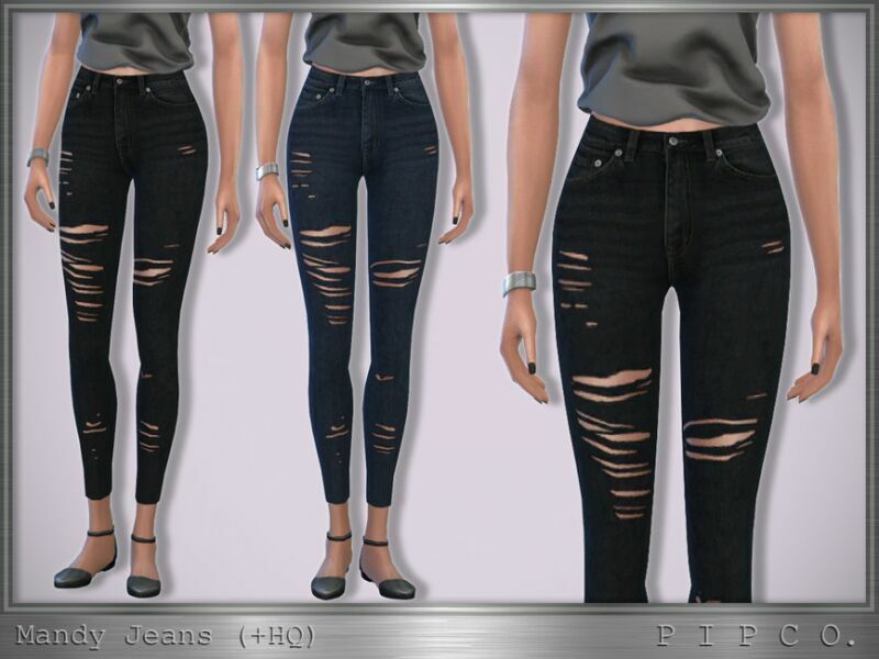 Mandy Jeans. By Pipco 1 Mandy Jeans. By Pipco Sims 4 CC