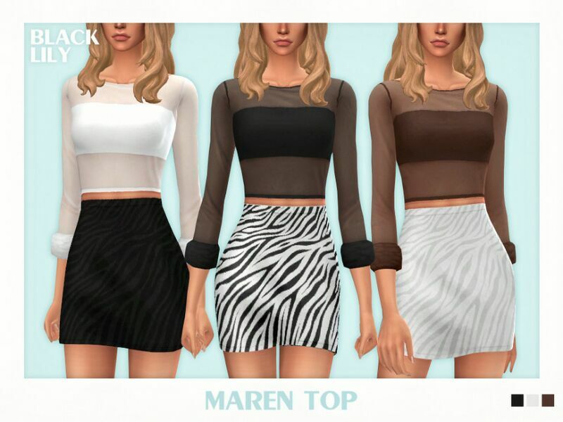 Maren TOP 1 Maren TOP Sims 4 CC