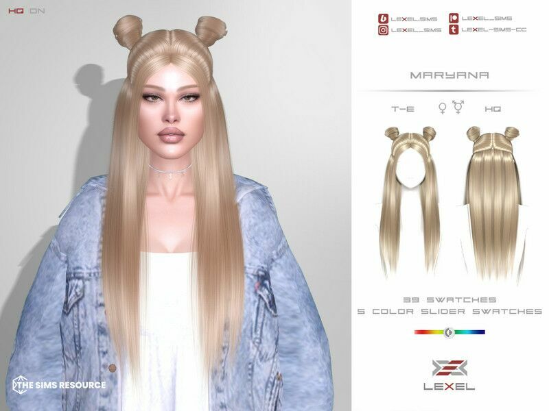 Maryana – Hairstyle 1 Maryana – Hairstyle Sims 4 CC