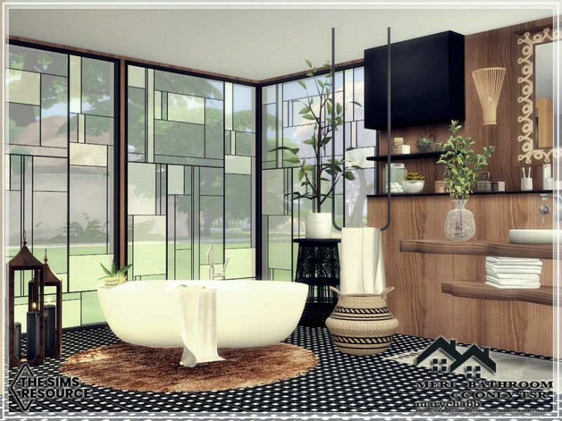 Meri – Bathroom – CC Only TSR By Marychabb 1 Meri – Bathroom – CC Only TSR By Marychabb Sims 4 CC