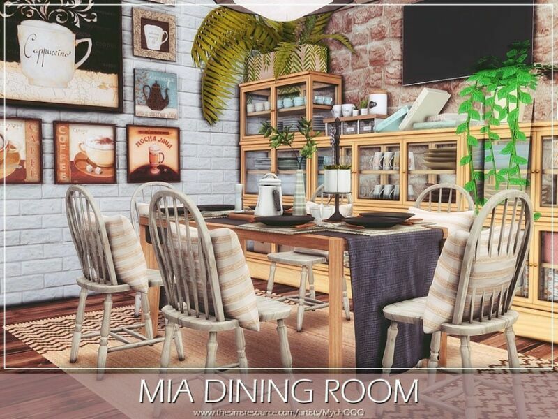 MIA Dining Room By Mychqqq 5 sims 4 cc mia dining room by mychqqq 3