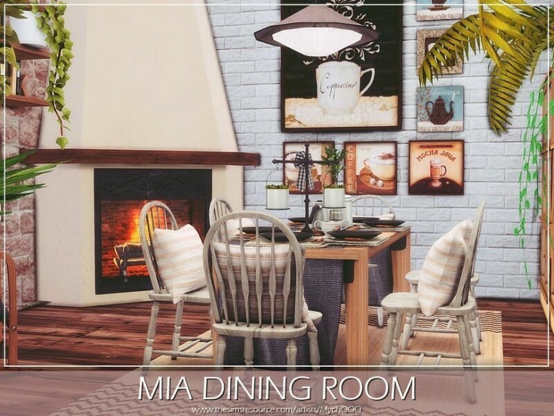 MIA Dining Room By Mychqqq 4 sims 4 cc mia dining room by mychqqq 4