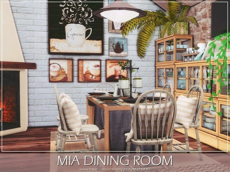 MIA Dining Room By Mychqqq 3 sims 4 cc mia dining room by mychqqq 5