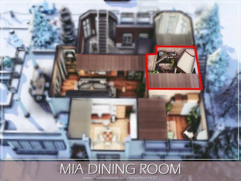 MIA Dining Room By Mychqqq 2 sims 4 cc mia dining room by mychqqq 6