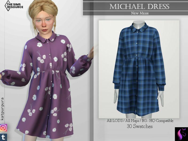 Michael Dress By Katpurpura 1 Michael Dress By Katpurpura Sims 4 CC