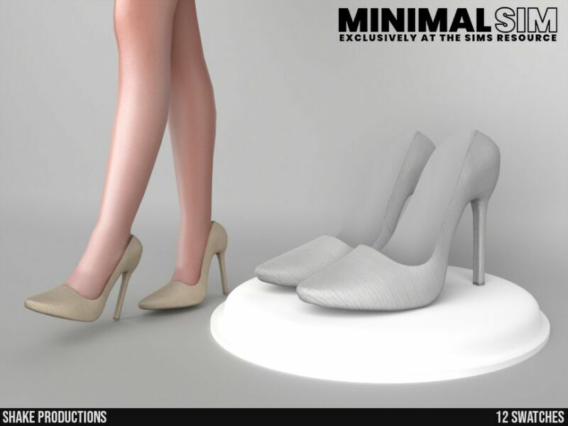 Minimalsim High Heels 1 By Shakeproductions 1 Minimalsim High Heels 1 By Shakeproductions Sims 4 CC