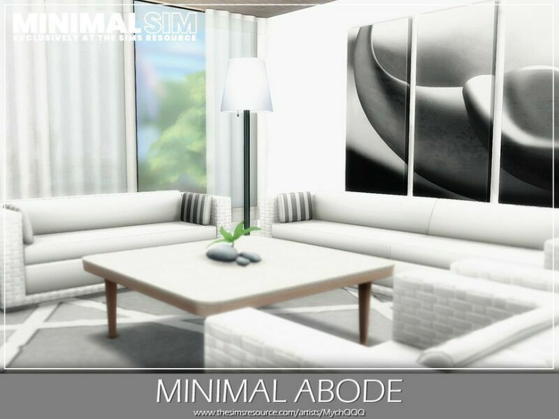 Minimalsim – Minimal Abode By Mychqqq 5 sims 4 cc minimalsim minimal abode by mychqqq 4
