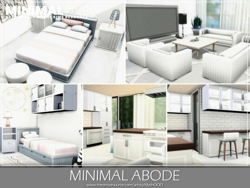 Minimalsim – Minimal Abode By Mychqqq 4 sims 4 cc minimalsim minimal abode by mychqqq 5