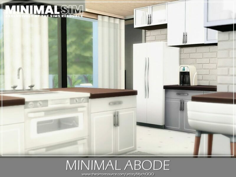 Minimalsim – Minimal Abode By Mychqqq 3 sims 4 cc minimalsim minimal abode by mychqqq 6