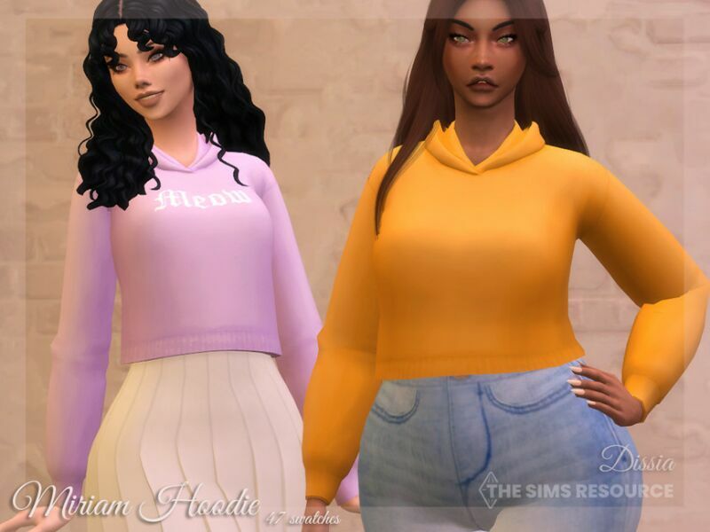 Miriam Hoodie By Dissia 1 Miriam Hoodie By Dissia Sims 4 CC