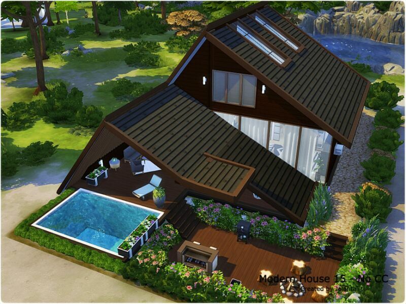 Modern House 15 – NO CC By Jolanta 7 sims 4 cc modern house 15 no cc by jolanta 2