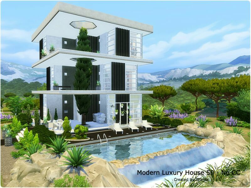 Modern Luxury House 50 – NO CC By Jolanta 1 Modern Luxury House 50 – NO CC By Jolanta Sims 4 CC