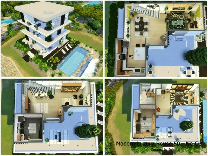 Modern Luxury House 50 – NO CC By Jolanta 6 sims 4 cc modern luxury house 50 no cc by jolanta 2