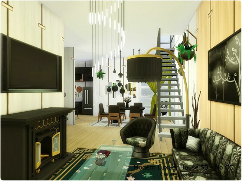 Modern Luxury House 50 – NO CC By Jolanta 5 sims 4 cc modern luxury house 50 no cc by jolanta 4