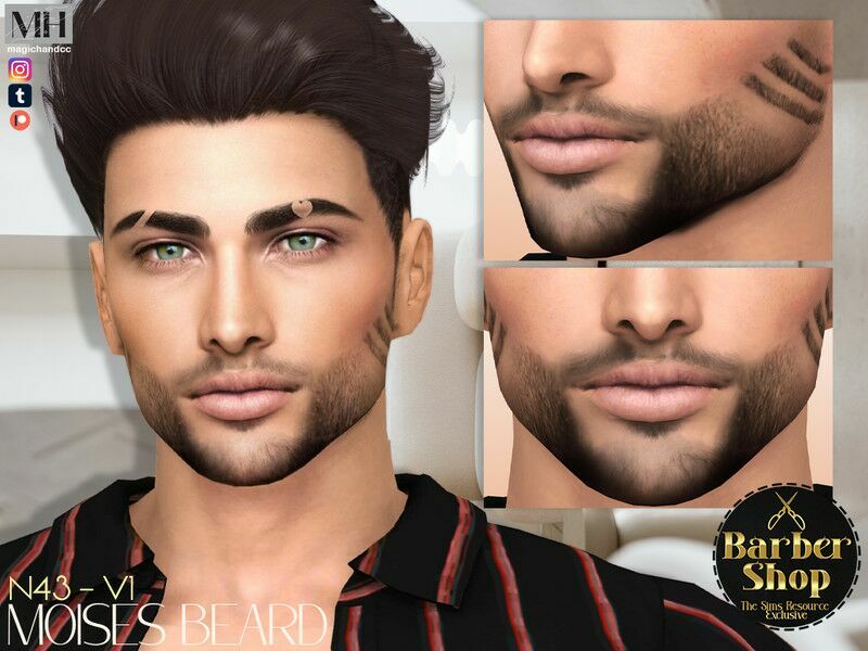 Moises Beard N43 – V1 By Magichand 1 Moises Beard N43 – V1 By Magichand Sims 4 CC