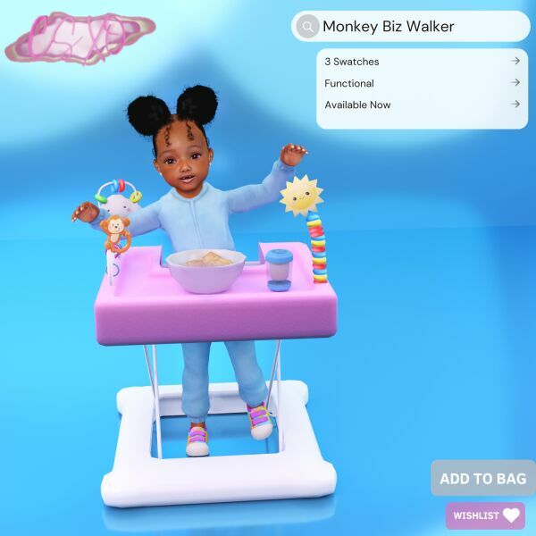 Monkey BIZ Walker 1 Monkey BIZ Walker Sims 4 CC