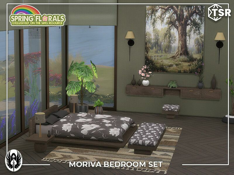 Moriva Bedroom SET 1 Moriva Bedroom SET Sims 4 CC