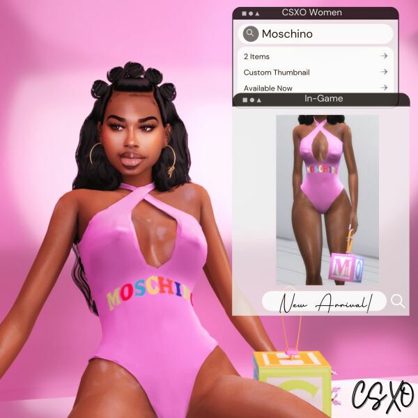 Moschino Swim & Baby Block BAG 3 sims 4 cc moschino swim baby block bag 2
