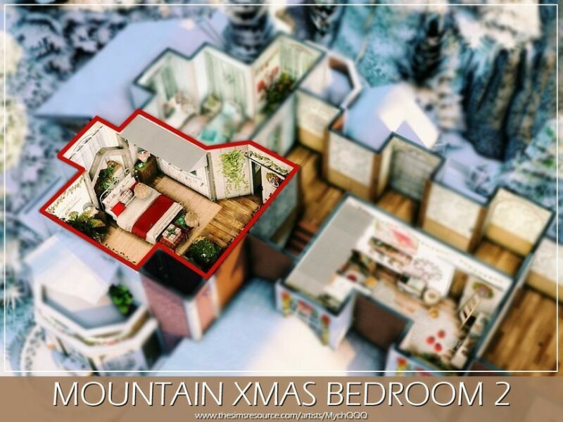 Mountain Xmas Bedroom 2 By Mychqqq 2 sims 4 cc mountain xmas bedroom 2 by mychqqq 6