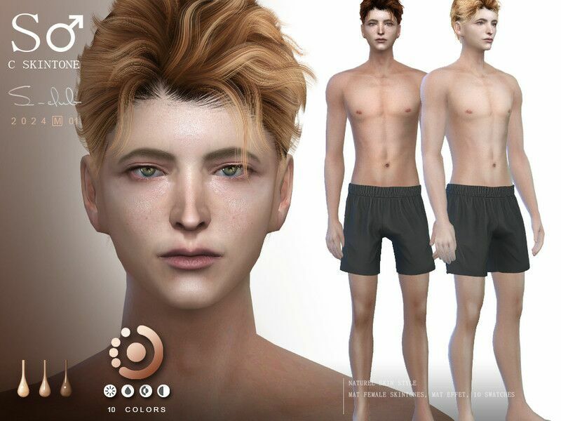 Nature Colorful Male Skintones 0124 1 Nature Colorful Male Skintones 0124 Sims 4 CC