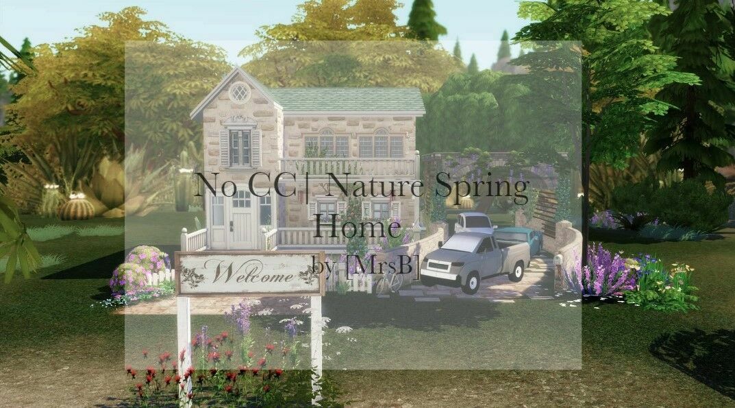 Nature Spring Home |CC Free By Mrsbarbiex3 1 Nature Spring Home |CC Free By Mrsbarbiex3 Sims 4 CC
