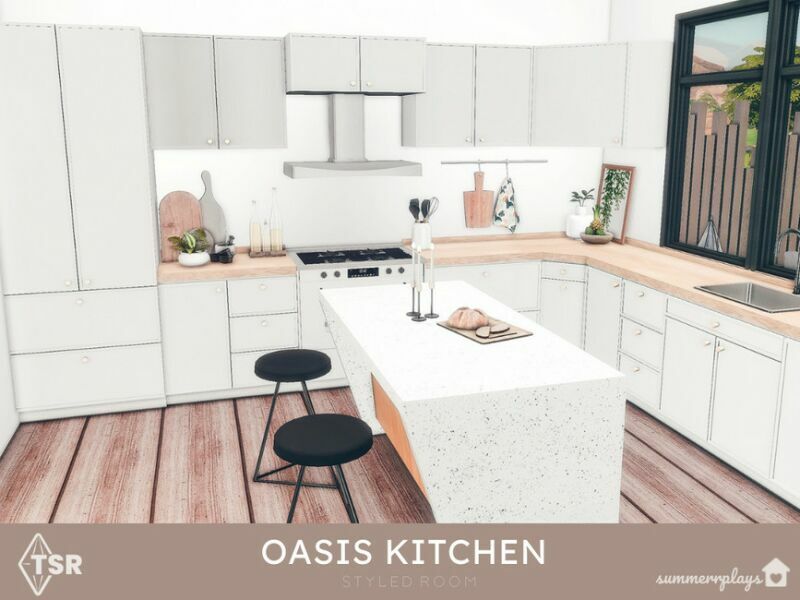 Oasis Kitchen – TSR CC Only 1 Oasis Kitchen – TSR CC Only Sims 4 CC