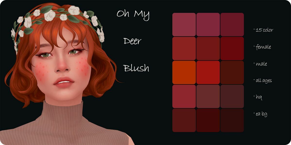 OH MY Deer Blush By Moonmoonsim 1 OH MY Deer Blush By Moonmoonsim Sims 4 CC