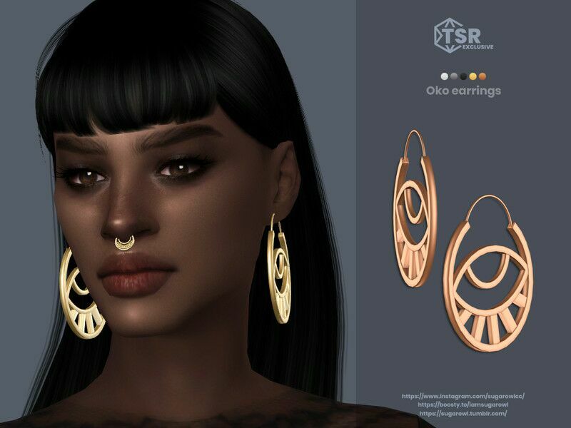 OKO Earrings 1 OKO Earrings Sims 4 CC