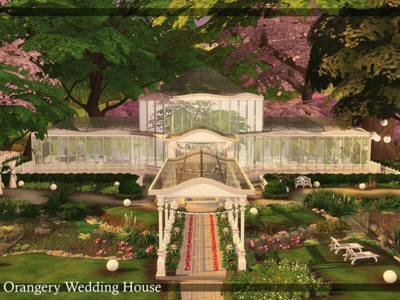 Orangery Wedding House | Nocc By Simzmora 1 Orangery Wedding House | Nocc By Simzmora Sims 4 CC