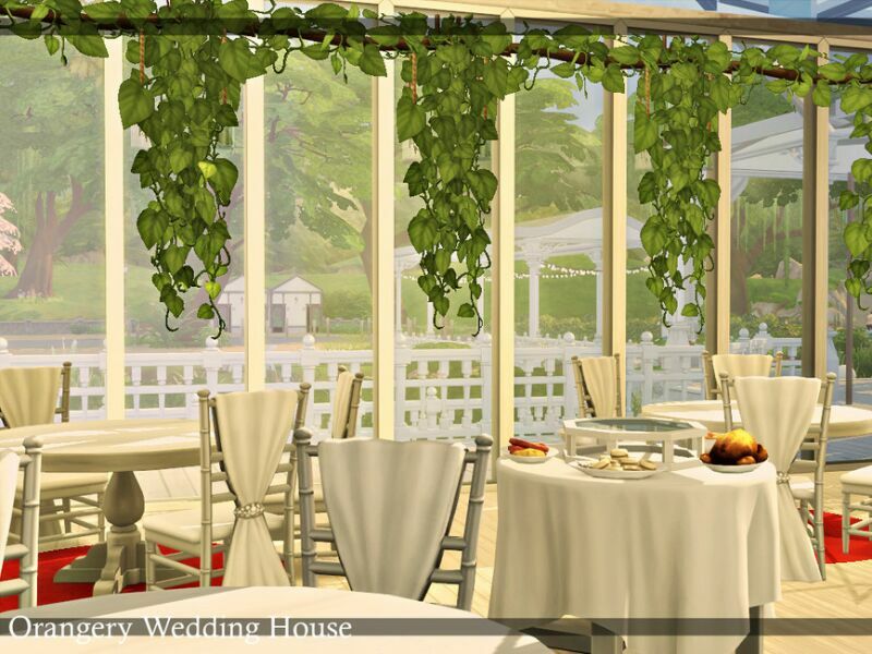 Orangery Wedding House | Nocc By Simzmora 2 sims 4 cc orangery wedding house nocc by simzmora 7