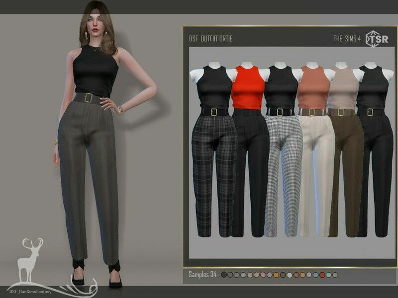 Outfiit Ortie 1 Outfiit Ortie Sims 4 CC
