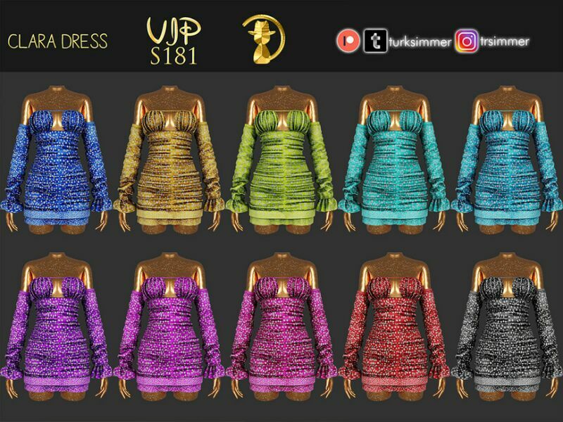 sims 4 cc patreon early access clara dress s181 by turksimmer 2