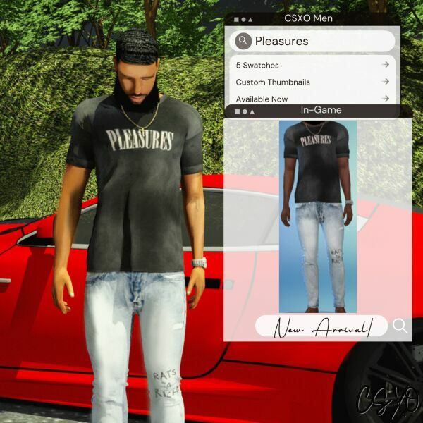 Pleasure Shirt & Denim 2 sims 4 cc pleasure shirt denim 3