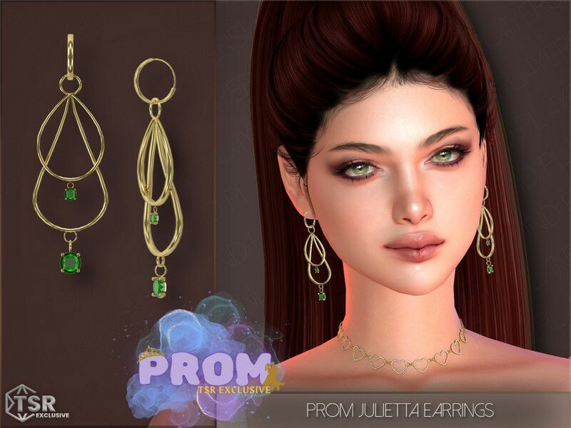 Prom Julietta Earrings By Playerswonderland 1 Prom Julietta Earrings By Playerswonderland Sims 4 CC