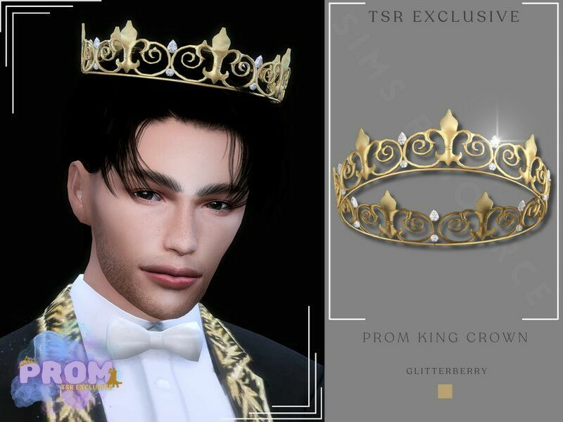 Prom King Crown By Glitterberryfly 1 Prom King Crown By Glitterberryfly Sims 4 CC