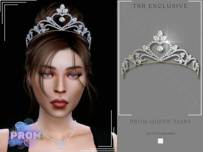 Prom Queen Tiara By Glitterberryfly 1 Prom Queen Tiara By Glitterberryfly Sims 4 CC