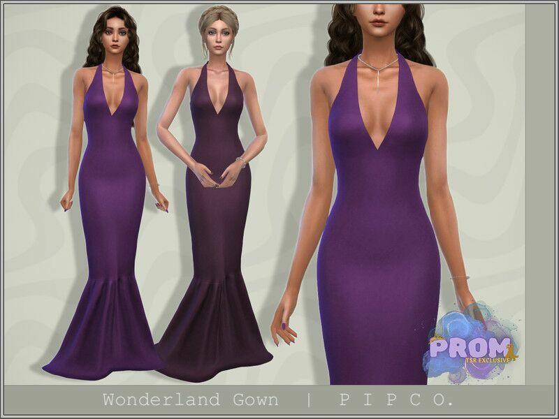 Prom – Wonderland Gown. By Pipco 1 Prom – Wonderland Gown. By Pipco Sims 4 CC