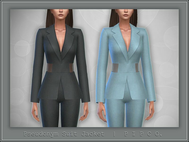 Pseudonym Suit Jacket. By Pipco 1 Pseudonym Suit Jacket. By Pipco Sims 4 CC