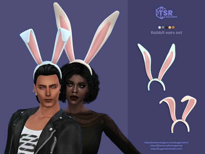 Rabbit Ears SET 1 Rabbit Ears SET Sims 4 CC