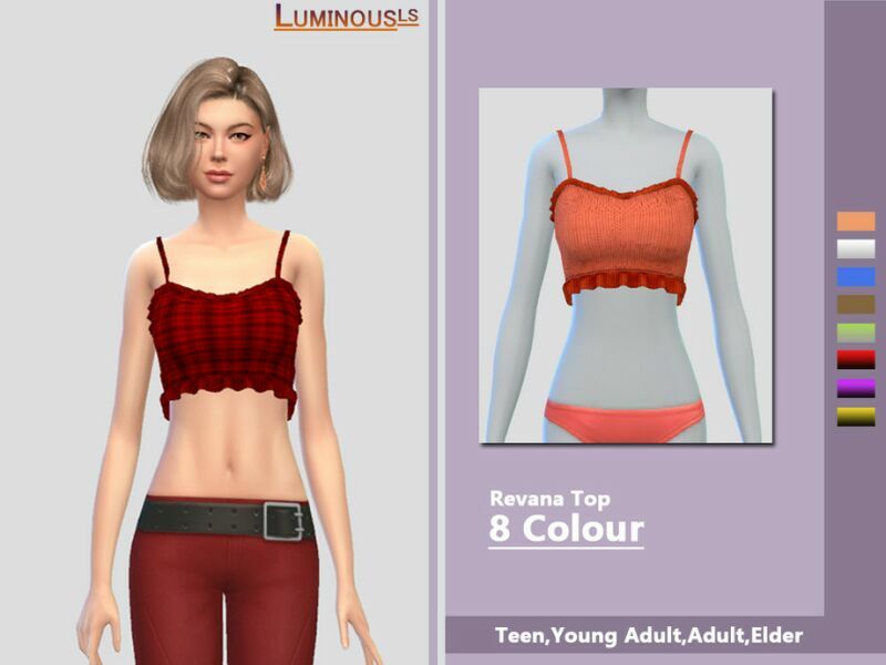 Revana TOP By Luminousls 1 Revana TOP By Luminousls Sims 4 CC